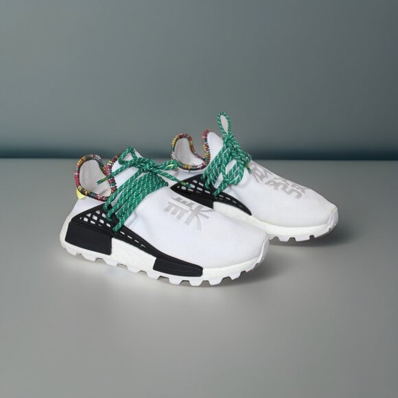 ADIDAS PW SOLAR HU NMD Inspiration Pack White PHARRELL EE7583 38 SZ 5.5 AUTH - Picture 1 of 8